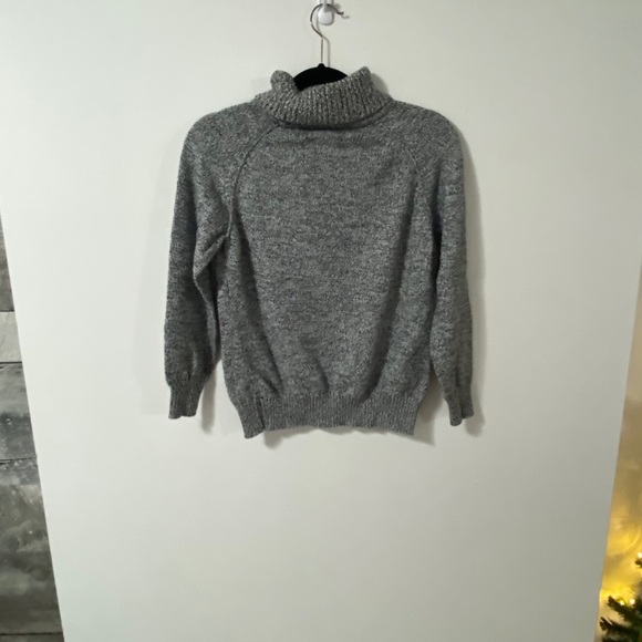 Karen Scott Black and White Knit Turtleneck - Picture 3 of 6